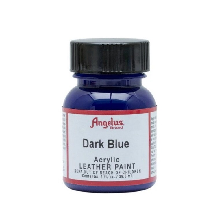 Vopsea acrilica Dark Blue pentru piele, Angelus Standard 29,5ml