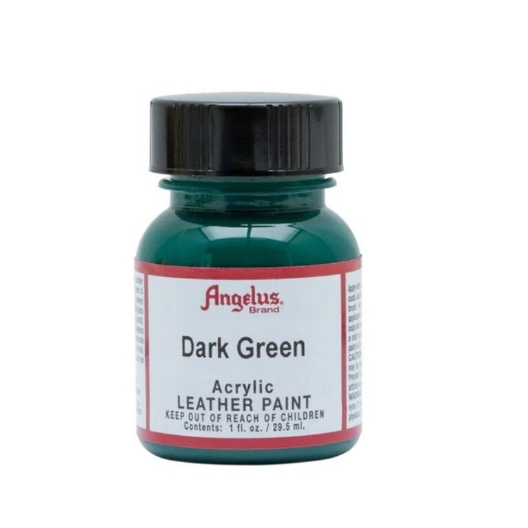 Vopsea acrilica Dark Green pentru piele, Angelus Standard 29,5ml