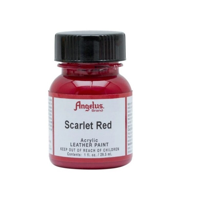 Vopsea acrilica Scarlet Red pentru piele, Angelus Standard 29,5ml