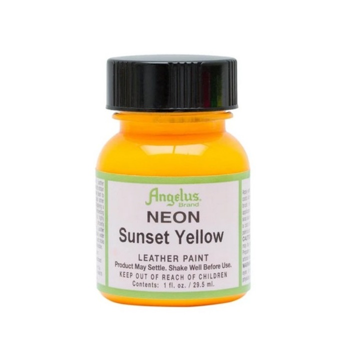 Sunset Yellow акрилна боя за кожа, Angelus Neon 29.5мл