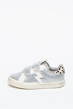Gioseppo, Pantofi sport stralucitori cu inchidere velcro Spiere, Argintiu, 28 EU Gioseppo, Pantofi sport stralucitori cu inchidere velcro Spiere, Argintiu, 28 EU