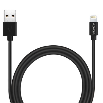 Cablu de date/incarcare ADATA Lightning, MFI, pentru iPhone, Black Cablu de date/incarcare ADATA Lightning, MFI, pentru iPhone, Black