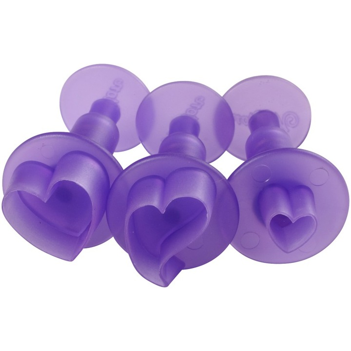 Wilton Fondant vágókészlet, szív formájú, 3 db-os