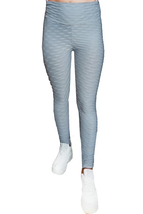 Colanti anticelulitici, modelatori, talie inalta, Gri deschis,