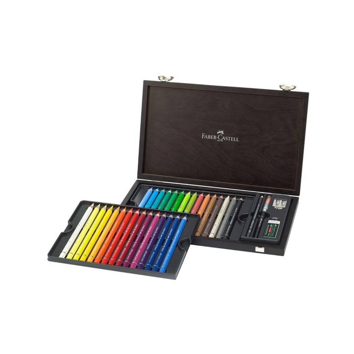 Creioane Colorate 30 Culori A.Durer Magnus Cutie Lemn Faber-Castell