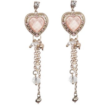 Cercei lungi dama, multicolor, 10 cm lungime Cercei lungi dama, multicolor, 10 cm lungime