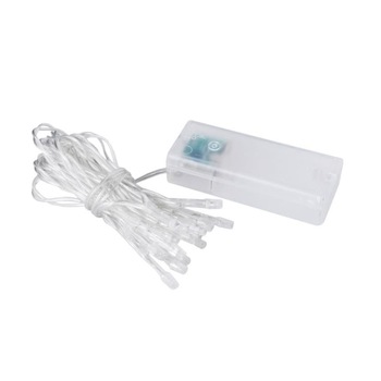 Instalatie luminoasa LED de Craciun, 10 led-uri, cu 2 programe, culoare rosu, Alimentat cu baterii 2xAA Instalatie luminoasa LED de Craciun, 10 led-uri, cu 2 programe, culoare rosu, Alimentat cu baterii 2xAA