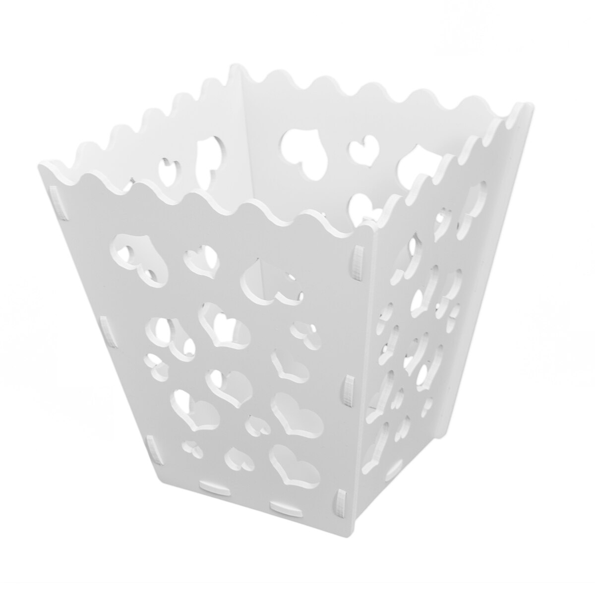 Cos decor pentru depozitare diverse, Naimeed D39, culoare Alb, 24 x 24 x 23 cm