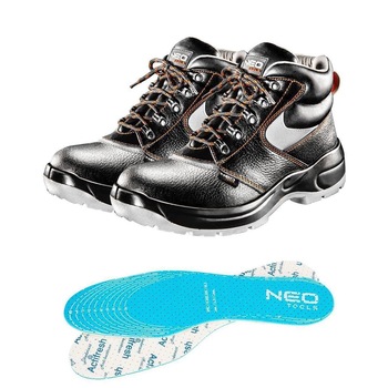 Bocanci de lucru, S1P, SRA, piele, talpici/branturi, marimea 41, NEO Bocanci de lucru, S1P, SRA, piele, talpici/branturi, marimea 41, NEO