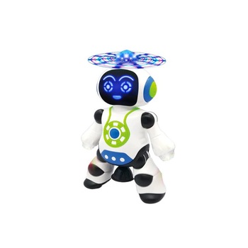 Robot dansator cu lumini, melodie in limba romana, rotatie 360 grade, Multicolor Robot dansator cu lumini, melodie in limba romana, rotatie 360 grade, Multicolor