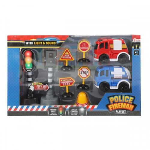 Set Trafic Toi-Toys cu Lumini si Sunete