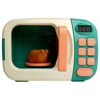 Cuptor cu microunde LeanToys cu accesorii, verde Cuptor cu microunde LeanToys cu accesorii, verde