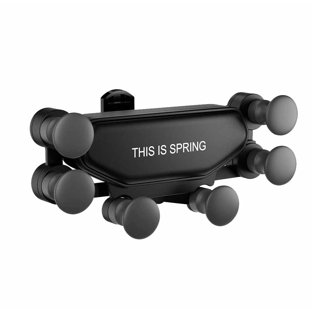 Suport auto pentru telefon cu prindere la grila de ventilatie si auto-blocare a telefonului