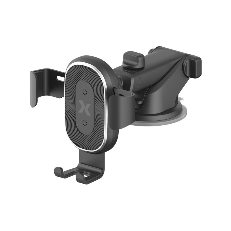 Suport Auto Maxcom, Gravity Induction Wireless, 3in1 10 W, Negru