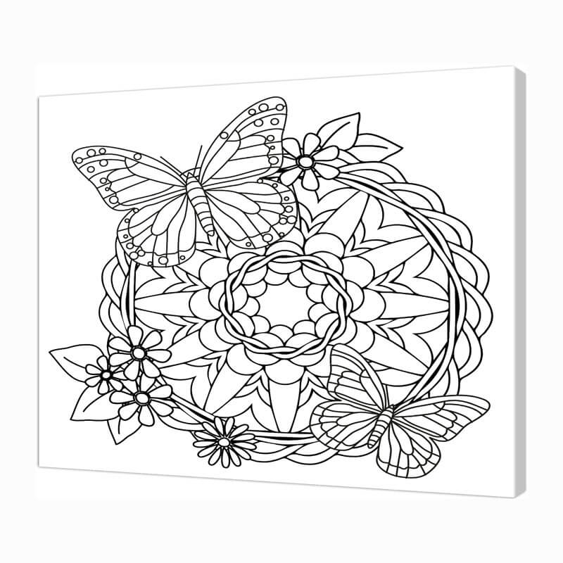 Adult Coloring Books For Girls: Detailed Designs: Advanced