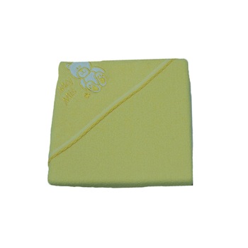 Prosop 80 x 80 cm cu gluga de baie Terjan 303-GA, Galben Prosop 80 x 80 cm cu gluga de baie Terjan 303-GA, Galben