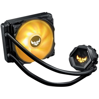 Cooler procesor all-in-one TUF GAMING LC 120 RGB, pompa si ventilatoare cu iluminare ARGB Cooler procesor all-in-one TUF GAMING LC 120 RGB, pompa si ventilatoare cu iluminare ARGB