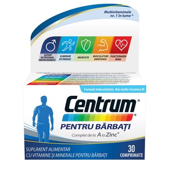 Centrum pentru barbati Pfizer, 30 comprimate Centrum pentru barbati Pfizer, 30 comprimate