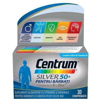 Centrum Silver 50+ pentru bărbați Pfizer, 30 comprimate Centrum Silver 50+ pentru bărbați Pfizer, 30 comprimate
