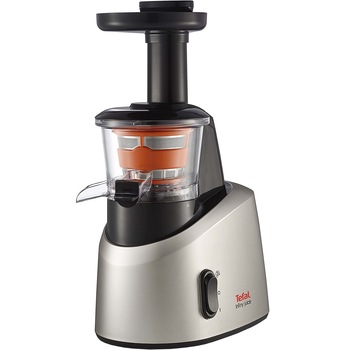 Storcator de fructe si legume Tefal Infiny Juice ZC255, 200 W, Recipient suc 0.8 l, Recipient pulpa 0.8 l,1 viteza, Functie Reverse, Negru/Inox Storcator de fructe si legume Tefal Infiny Juice ZC255, 200 W, Recipient suc 0.8 l, Recipient pulpa 0.8 l,1 viteza, Functie Reverse, Negru/Inox