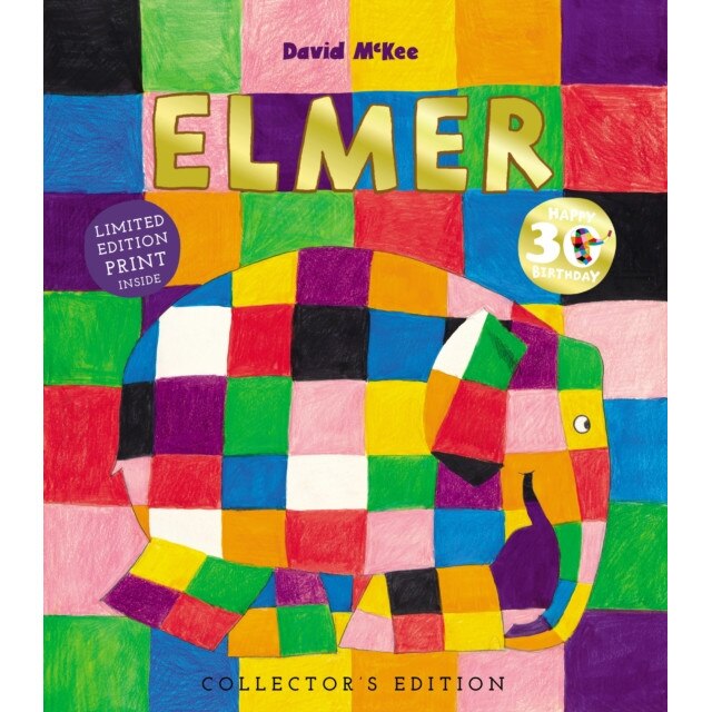 Elmer 30th Anniversary Collector's Edition with Limited Edition Print, McKee David
