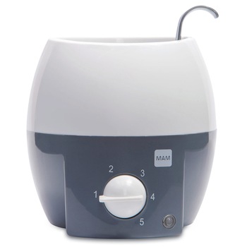 Incalzitor electric pentru biberoane 260 ml MAM 669389, Gri Incalzitor electric pentru biberoane 260 ml MAM 669389, Gri