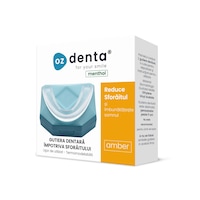 Set 2 gutiere dentare bruxism impotriva sforaitului cu aroma de menta, ozdenta amber, termomodelabile