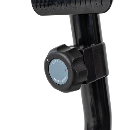 Bicicleta orizontala TECHFIT R350, Volanta 6 Kg, Scaun reglabil pe orizontala, Ecran LCD, Negru - Rosu