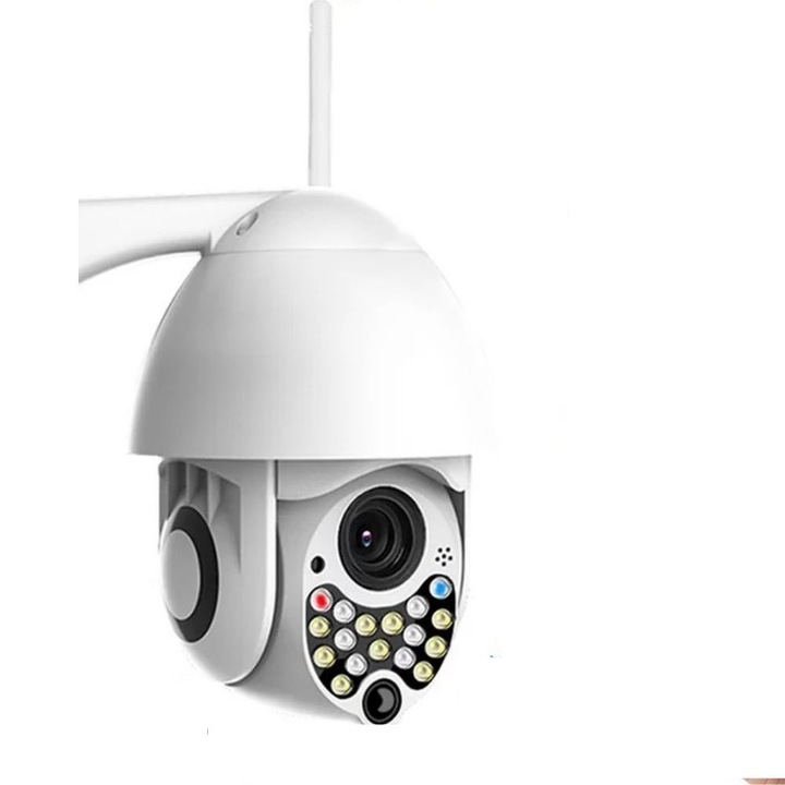 Куполна Wi Fi Камера, 17 LED, 1080P, Сензор движение, Нощно виждане, 2MP, Водоустойчивa