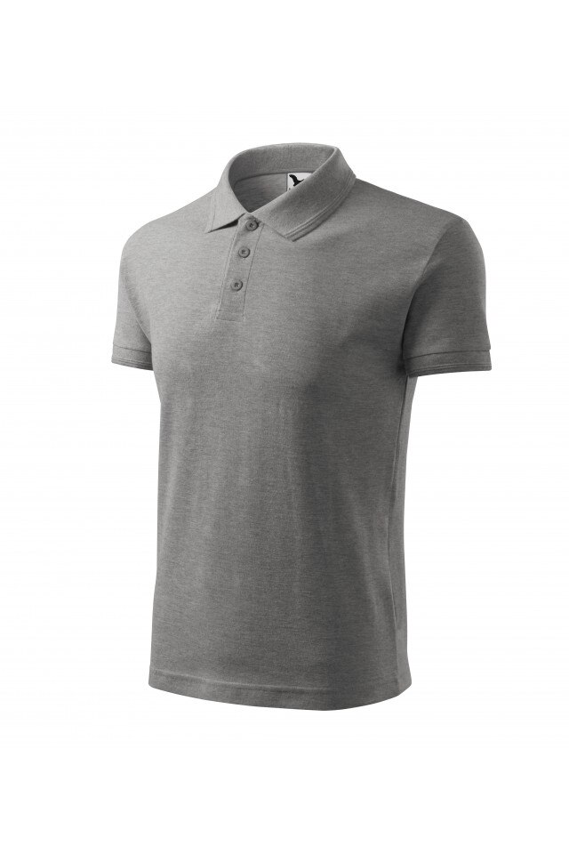 Tricou barbati, tip polo,Gri inchis 203-12, Gri