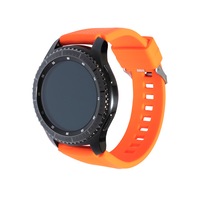 Curea Silicon 22mm, smartwatch Samsung Galaxy watch/Samsung Gear S3 46mm diagonala, 22mm latimea curelei, Orange