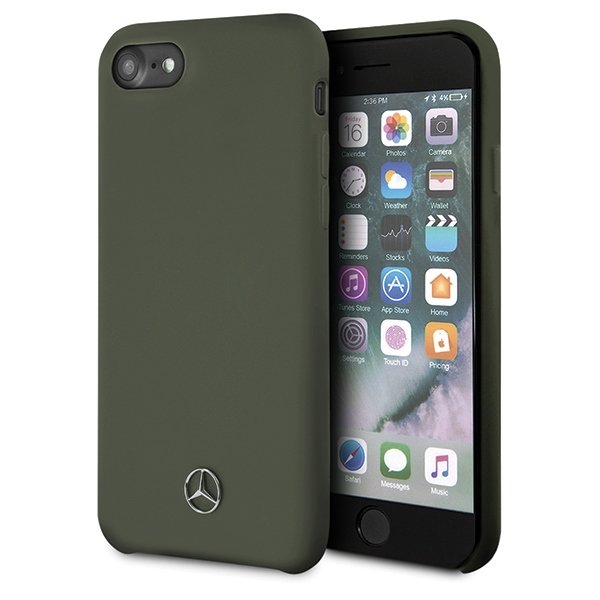 Husa Apple iPhone SE 2020, Mercedes, Silicon, Midnight Green