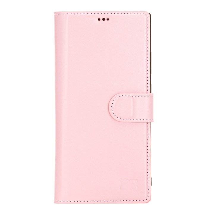 Husa pentru Samsung Galaxy Note 20 Ultra, Bouletta Magic Wallet, piele naturala 2 in 1, tip portofel, back cover, Roz nude