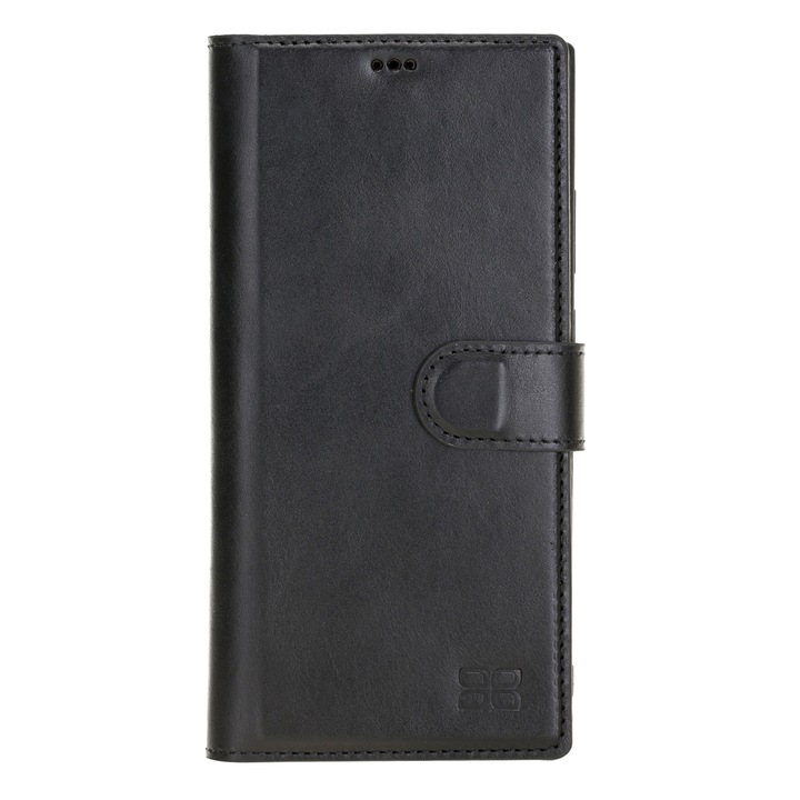 Husa pentru Samsung Galaxy Note 20 Ultra, Bouletta Magic Wallet, piele naturala 2 in 1, tip portofel, back cover, Negru rustic