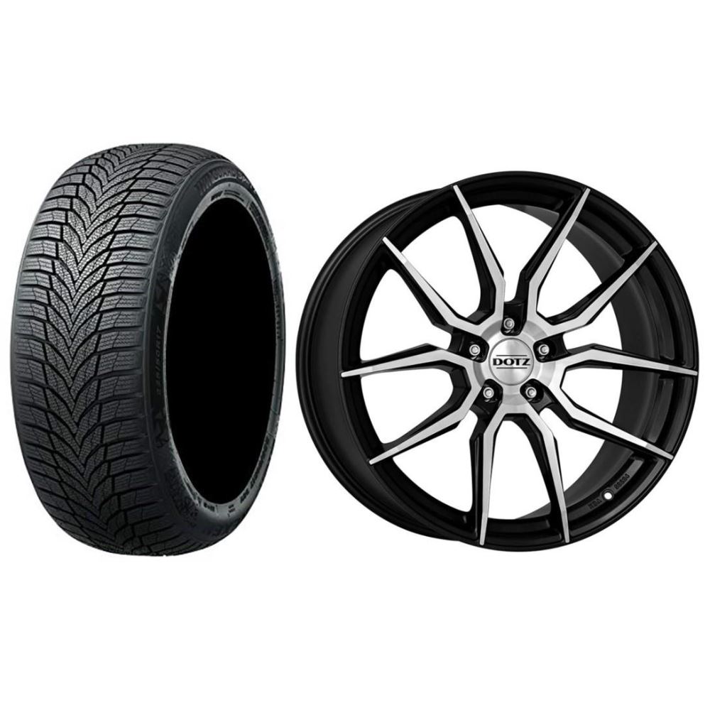 Roata completa Honda Civic janta aliaj Dotz Misano Dark 7.5x17 + anvelopa iarna Nexen Winguard Sport 2 215/50R17 95V