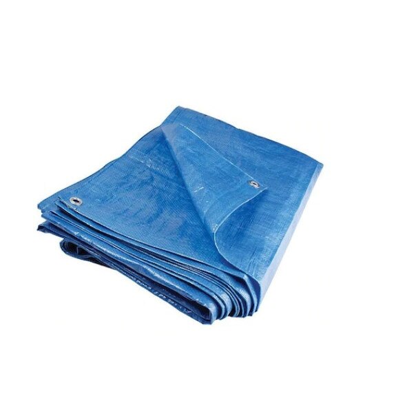 Prelata Impermeabila Cu Inele 4 X 5 M - 90 G/MP- Albastru