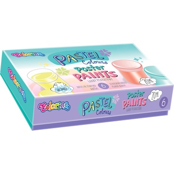 Acuarele Colorino pastel, 6 culori x 20 ml Acuarele Colorino pastel, 6 culori x 20 ml