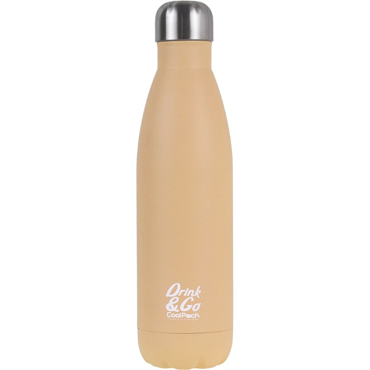 Sticla de apa Coolpack pastel, portocalie, 500 ml