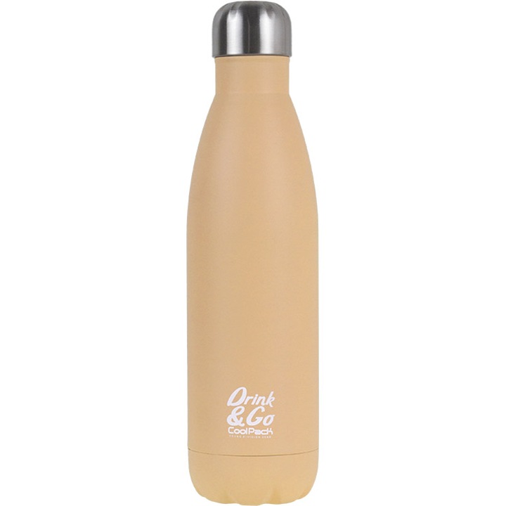 Sticla de apa Coolpack pastel, portocalie, 500 ml