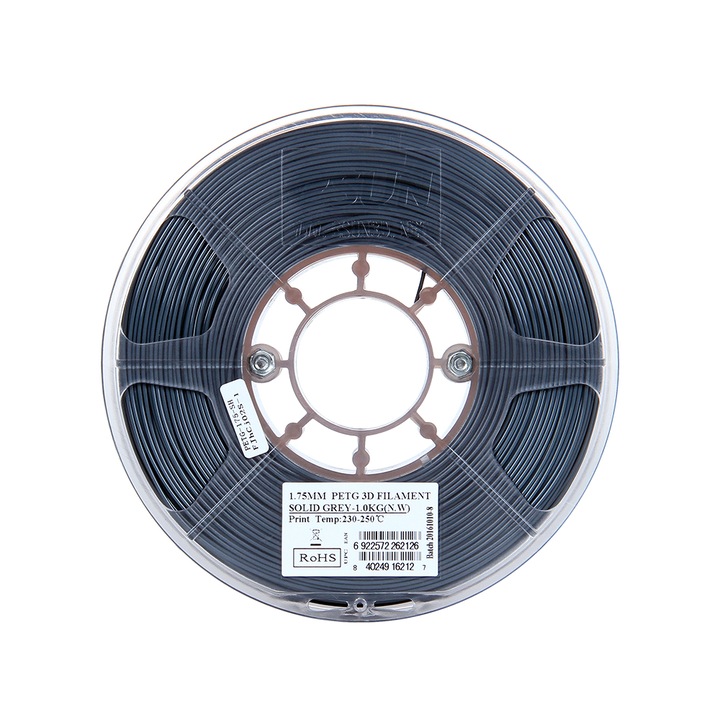 Филамент ESUN PETG, Сив, 1,75 мм, 1 кг