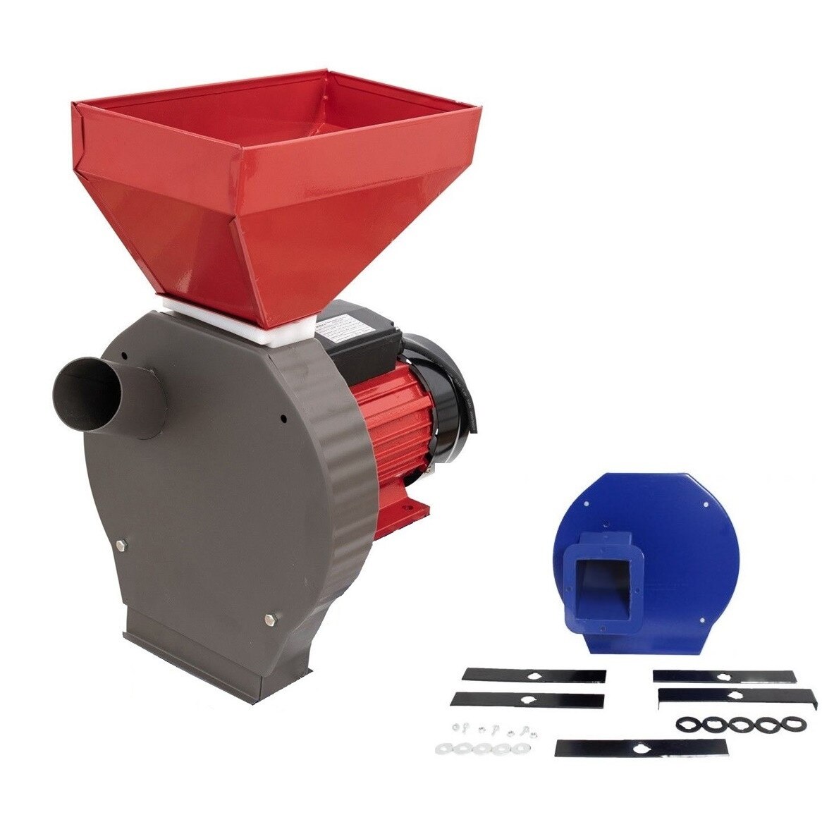 Moara electrica de Cereale si Stiuleti DDT, 3.5 Kw, cuva mica + Adaptor pentru furaje