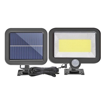 Lampa exterior cu panou solar Split, 100 x LED COB, 180 lm, 1200 mAh, senzor miscare, acumulator lithium Lampa exterior cu panou solar Split, 100 x LED COB, 180 lm, 1200 mAh, senzor miscare, acumulator lithium