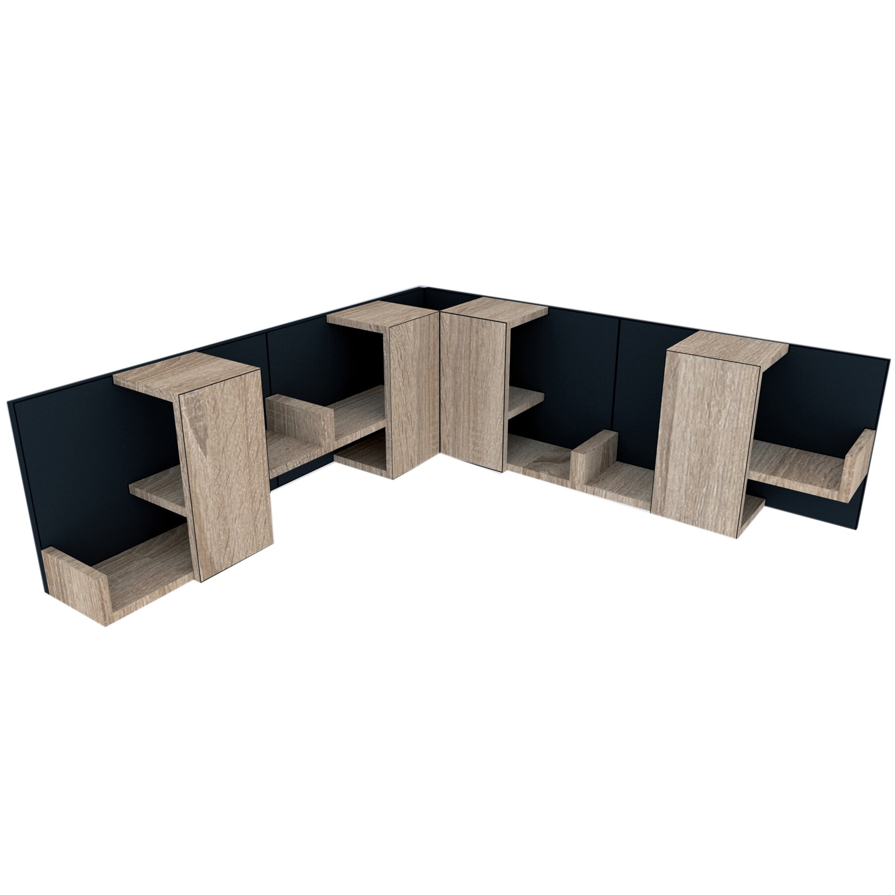 Raft Suprapozabil de Colt Genarom Bob 4, DS / Decor 0164, 120/120 x 40 x 20 cm