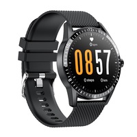 Ceas inteligent impermeabil, pedometru cu apel bluetooth, oximetru de sange, monitorizare a somnului, negru, multifunctional