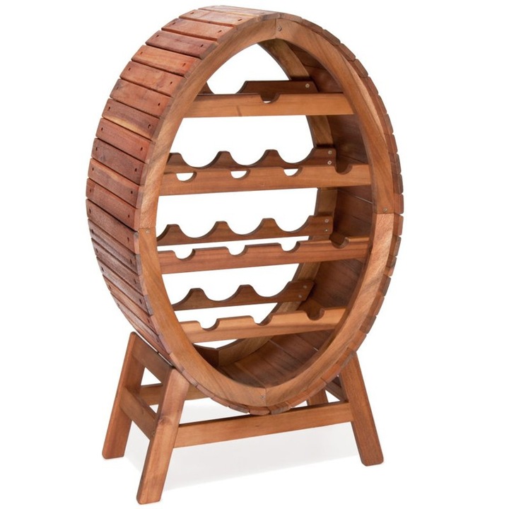 EGO Interiors 12 db borosüveghez tartó, akác, különleges kivitel, 90 cm magas