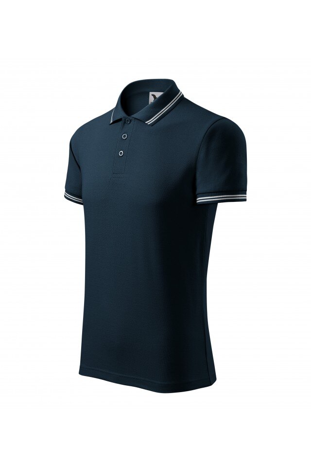 Tricou barbati, tip polo,Albastru marin 219-02, Albastru
