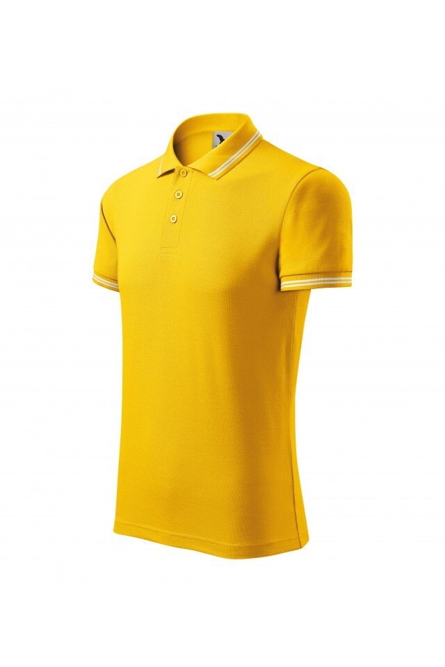 Tricou barbati, tip polo,Galben 219-04, Galben