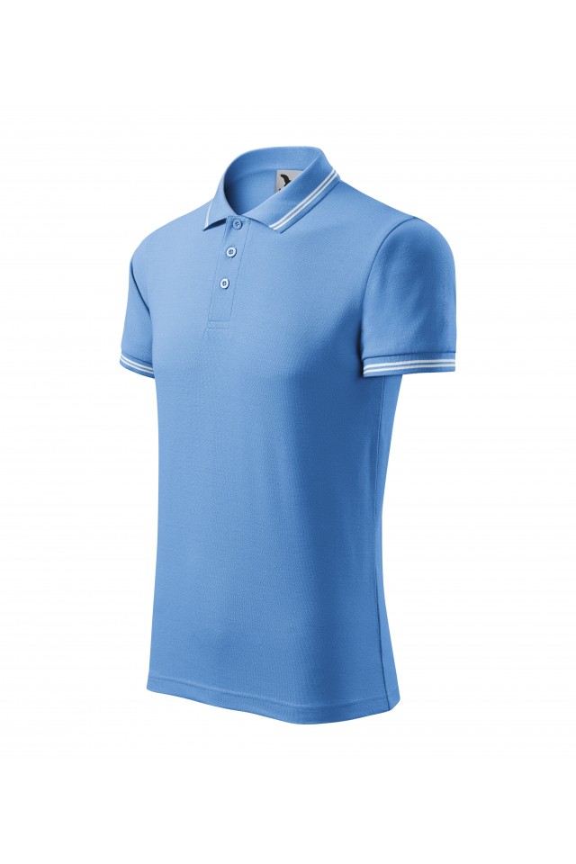Tricou barbati, tip polo,Albastru deschis 219-15, Albastru