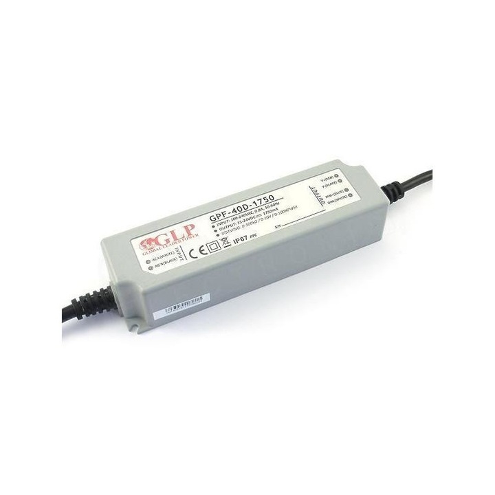 GLP 5146415 GLP GPF-40D-1750 42W 15~24V 1750mA IP67 LED tápegység