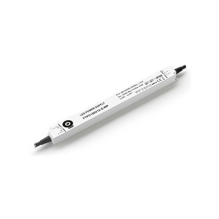 POS POWER 5123287 POS POWER FTPC150V12-S-WP 12V/11A 132W IP66 vékony vízálló LED tápegység